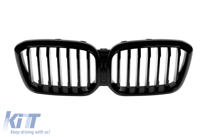 Răcitori cu nervuri simple potrivite pentru BMW X3 G01 2021-2024, lac negru Performance AutoTuning