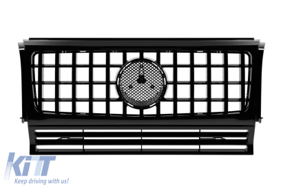 Grilaj negru lucios stil GT, potrivit pentru Mercedes G-Class W463 1990–2018 Performance AutoTuning