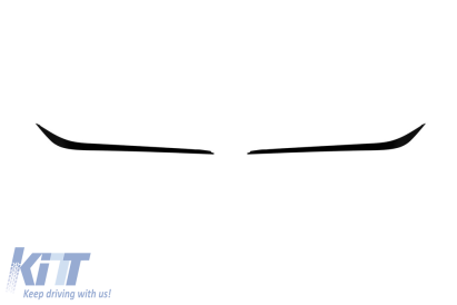 Aero splittere potrivite pentru bara frontală CLA45 a Mercedes CLA C117 2013-2019, lac negru Performance AutoTuning