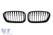 Grile rinichi cu nervuri simple, lacuite în negru, potrivite pentru BMW Seria 1 F20, F21 2015-2019 Performance AutoTuning