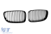 Grile rinichi cu nervuri unice vopsite în negru, potrivite pentru BMW Seria 1 E81, E82, E87, E88 2007-2011 Performance AutoTuning