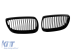 Grile de rinichi cu nervuri unice, vopsite în negru, potrivite pentru BMW Seria 3 E92 2007-2009, E93 2007-2010 Performance AutoTuning