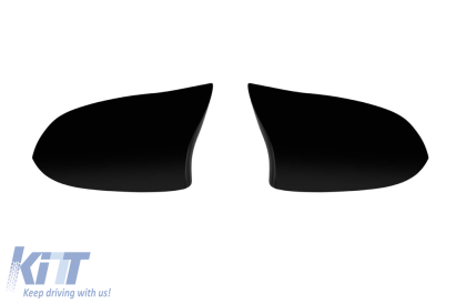 Capace tip M pentru oglinzi potrivite pentru BMW X3 F25, X4 F26, X5 F15, X6 F16 2014-2018, lac negru Performance AutoTuning