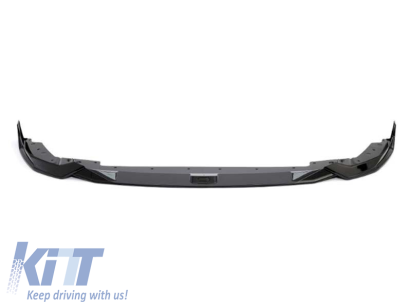 Spoiler de tuning potrivit pentru bara M frontală a BMW Seria 3 G20, G21 după 2019, lac negru, din 3 piese Performance AutoTuning