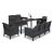 Set mobilier de grădină Leziter Venus IV Large, 7 locuri, grafit