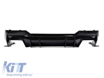 Difuzor de tuning potrivit pentru bara M din spate a BMW Seria 4 G22 coupe după 2020, lac negru Performance AutoTuning