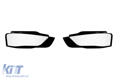 Set de sticlă pentru faruri potrivit pentru Audi A4 B8 2013-2015, stânga și dreapta Performance AutoTuning