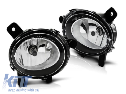 Kit de proiectoare de ceață potrivit pentru BMW Seria 3 F30/F31/Seria 1 F20/F21/Seria 4 F32 după 2011 crom, stânga + dreapta Performance AutoTuning