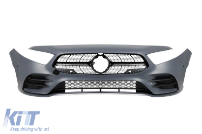 Bumper frontal A Design line potrivit pentru Mercedes A-Class hatchback W177, sedan A177 2018-2023 Performance AutoTuning
