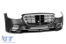 Bara frontală A Design Line potrivită pentru Mercedes S-class W223 după 2020 cu grilă crom/neagră Performance AutoTuning