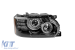 Set de faruri de tuning potrivit pentru Range Rover Vogue L322 2002-2009 cu bază neagră, stânga și dreapta Performance AutoTuning