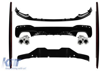 Kit de caroserie și difuzor M Performance Design Design cu ieșiri de evacuare cromate M5, potrivit pentru BMW Seria 5 G30 2017-2020 Performance AutoTuning
