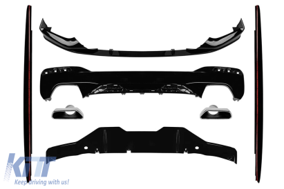 Adăugiri și difuzor M Performance Design Design cu țevi cromate 530/540 potrivite pentru BMW Seria 5 G30 2017-2020 Performance AutoTuning