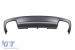 Difuzor tip S4 cu capace cromate potrivit pentru bara spate S-line pentru Audi A4 sedan 2012-2015 -oo--oo- Performance AutoTuning