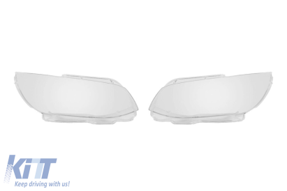 Set de sticlă pentru faruri potrivit pentru BMW Seria 3 E92 Coupe, E93 Cabriolet 2010-2014, stânga și dreapta Performance AutoTuning