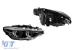 Set de faruri LED de tuning potrivite pentru BMW Seria 3 F30, F31 2013-2015 cu carcasă neagră, potrivite pentru modelul cu faruri halogen Performance AutoTuning