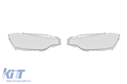 Set de sticlă pentru faruri potrivit pentru BMW Seria 3 F30 sedan, F31 touring 2012-2015, stânga și dreapta Performance AutoTuning