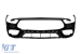 Bumper frontal tip A Design GT63 cu grilă tip Brabus cu lac negru și linii roșii, potrivit pentru Mercedes A Design GT 4 Door Coupe după 2019 Performance AutoTuning