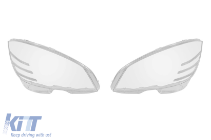 Set de sticlă pentru faruri potrivit pentru Mercedes C-Class W204 sedan, break 2007-2010, stânga și dreapta Performance AutoTuning