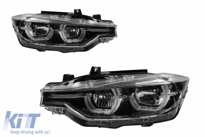 Set de faruri LED tip LCI potrivit pentru BMW Seria 3 F30 sedan, F31 touring 2013-2015 pentru modelele cu faruri xenon din fabrică Performance AutoTuning