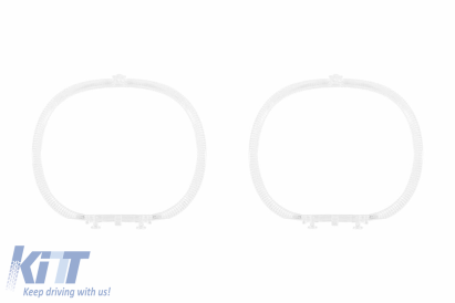 Set de ghiduri de lumină potrivit pentru inel mare pe BMW Seria 1 F20 2010-2019 pentru modelul cu xenon din fabrică, stânga și dreapta Performance AutoTuning