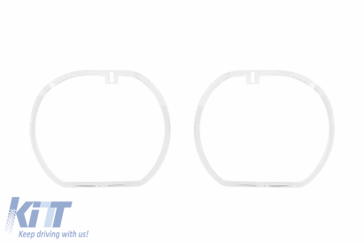 Set de ghiduri de lumină potrivit pentru inel mare pe BMW X1 F48 2016-2020 pentru modelul cu faruri xenon, stânga și dreapta Performance AutoTuning