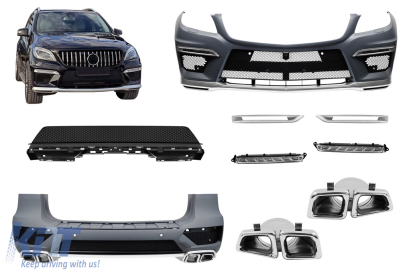 Un pachet de design tip 63 potrivit pentru Mercedes ML W166 2012-2015 fără aripi Performance AutoTuning