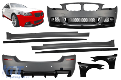 Pachet M Performance Design Design cu aripi tip M5 cu semnalizatoare potrivit pentru BMW Seria 5 F10 2010-2013 Performance AutoTuning
