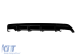 Difuzor cu capete negre tip CLA45 potrivit pentru bara spate A Design pe Mercedes CLA C117 2016-2018, lac negru, -oo--oo- Performance AutoTuning