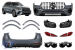 Un pachet de design tip GLE53 potrivit pentru Mercedes GLE SUV W167 2018-2023 cu bara spate, faruri LED și stopuri LED Performance AutoTuning