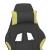 Scaun de gaming cu suport picioare, negru/verde deschis, textil GartenMobel Dekor
