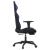 Scaun de gaming cu suport picioare, negru/albastru, piele eco GartenMobel Dekor