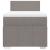 Pat box spring cu saltea, gri taupe, 100x200 cm, textil GartenMobel Dekor