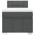 Pat box spring cu saltea, gri închis, 100x200 cm, textil GartenMobel Dekor