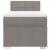 Pat box spring cu saltea, gri taupe, 100x200 cm, textil GartenMobel Dekor