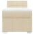 Pat box spring cu saltea, crem, 100x200 cm, textil GartenMobel Dekor