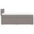 Pat box spring cu saltea, gri taupe, 100x200 cm, textil GartenMobel Dekor