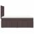 Pat box spring cu saltea, maro închis, 90x200 cm, textil GartenMobel Dekor