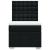 Pat box spring cu saltea, negru, 90x200 cm, textil GartenMobel Dekor