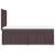 Pat box spring cu saltea, maro închis, 100x200 cm, textil GartenMobel Dekor