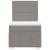 Pat box spring cu saltea, gri taupe, 100x200 cm, textil GartenMobel Dekor
