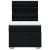 Pat box spring cu saltea, negru, 90x200 cm, textil GartenMobel Dekor