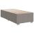 Pat box spring cu saltea, gri taupe, 100x200 cm, textil GartenMobel Dekor