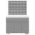 Pat box spring cu saltea, gri deschis, 100x200 cm, textil GartenMobel Dekor