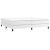 Pat box spring cu saltea, alb, 200x200 cm, piele ecologică GartenMobel Dekor