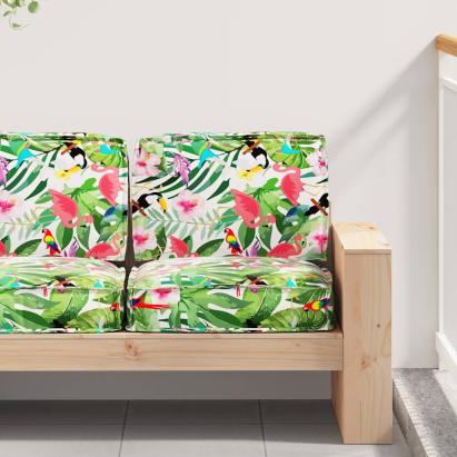 Set de perne pentru palet Floral 2 pcs Jungla tropicală GartenMobel Dekor