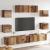 Set dulap TV 7 piese montat pe perete lemn vechi lemn prelucrat GartenMobel Dekor