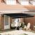 Cortina Retractabilă Negru 400 × 300 cm Poliester și Aluminiu GartenMobel Dekor