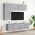 Unități TV de perete, 5 piese, gri beton, lemn prelucrat GartenMobel Dekor