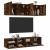 Unități TV de perete, 5 piese, stejar fumuriu, lemn prelucrat GartenMobel Dekor